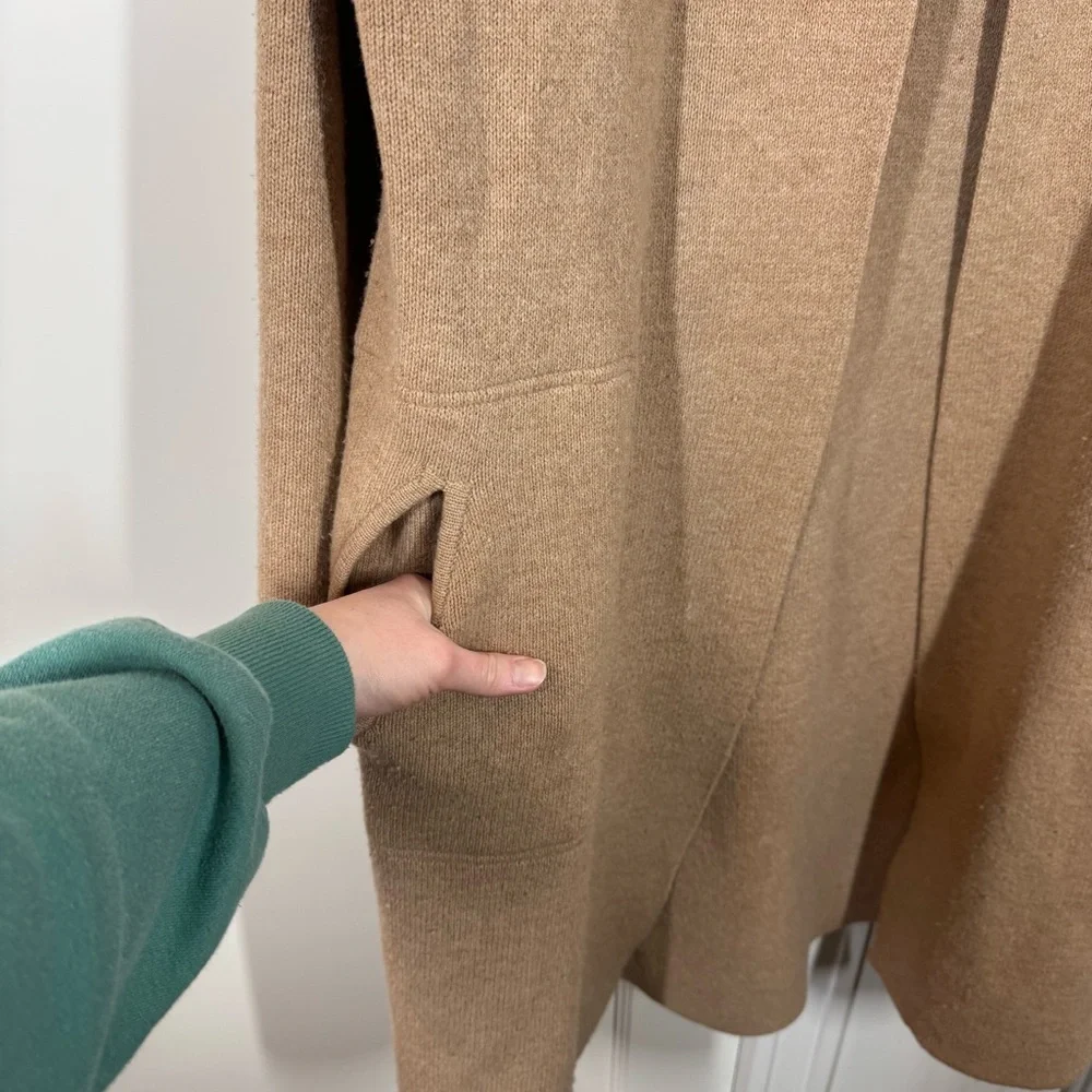 Madewell‎ Rivington Sweater-Coat Heather Saddle timeless neutral minimalist - Picture 5 of 12